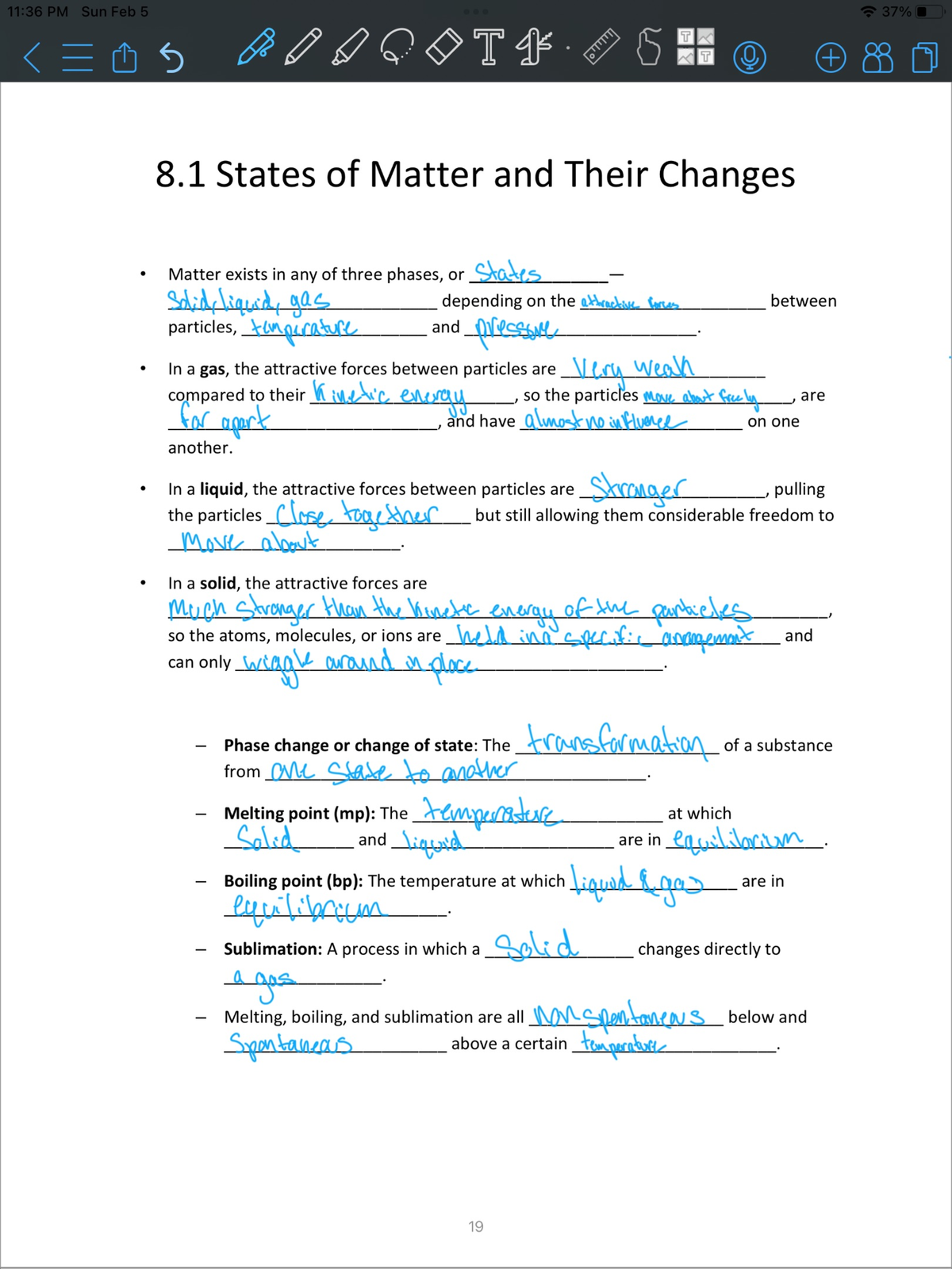 Lecture Notes 8.13 & 8.14: States of Matter and Gas Theory - Studocu