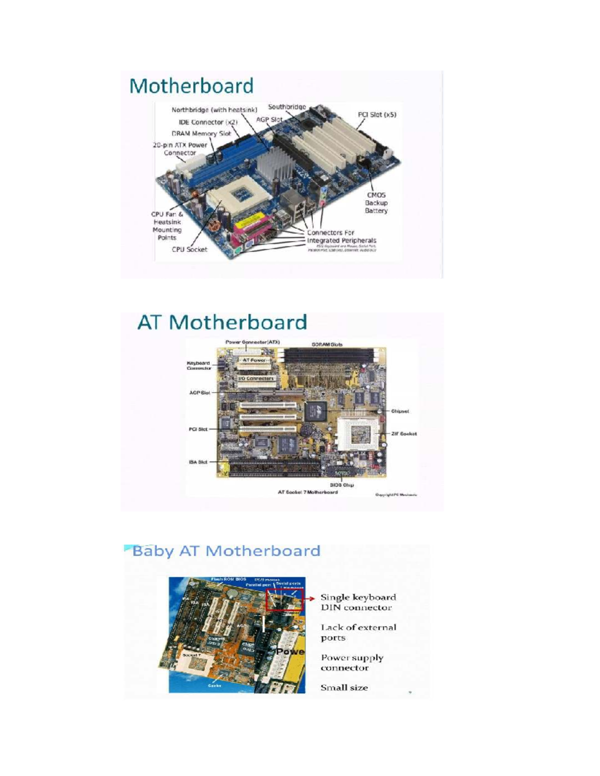 Motherboard Form Factors Overview NBN - Studocu
