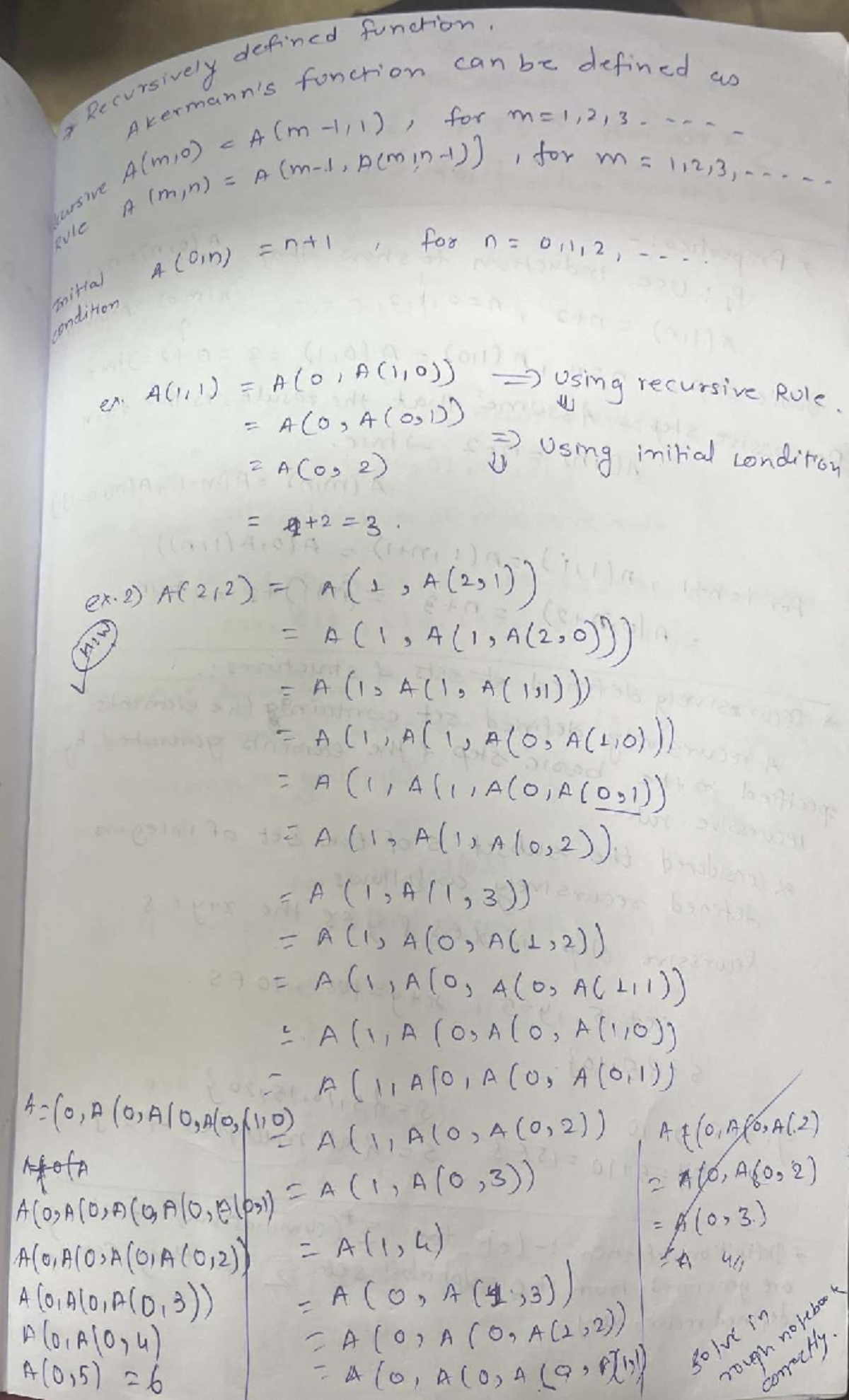 Recursive Functions and Algorithms: A Study Guide (CS101) - Studocu