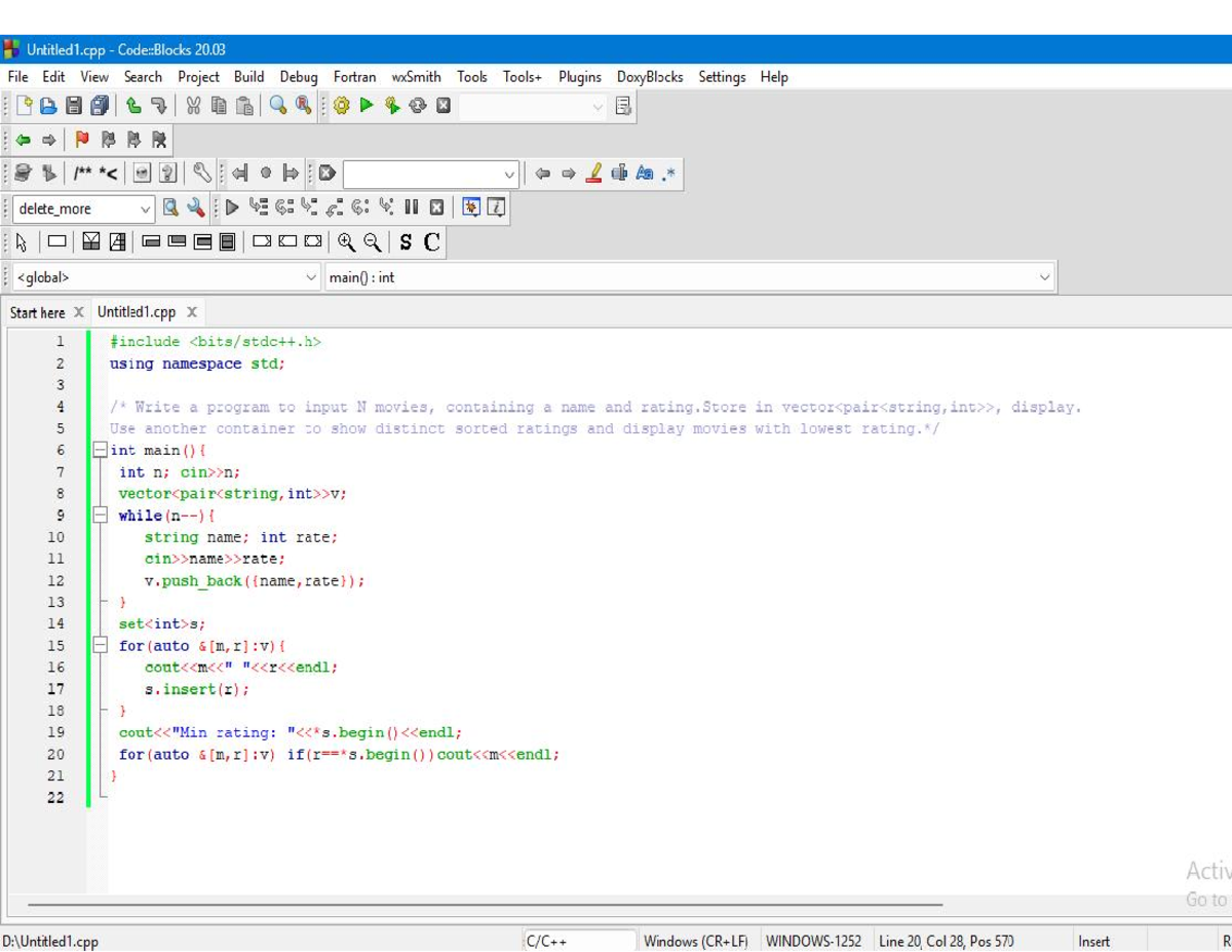 Lab Report 10: Movie Rating Program in C++ - Studocu