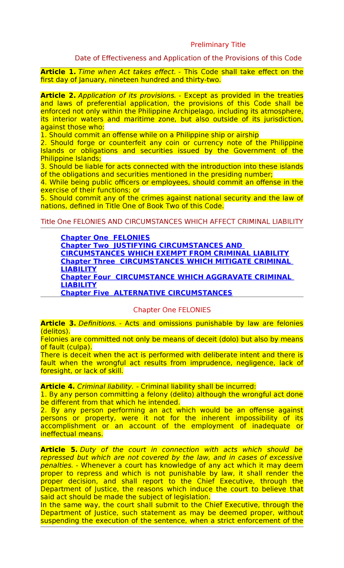 Revised Penal Code Provisions: Effectiveness and Application of ...