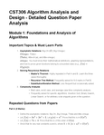 Algorithm Analysis and Design - CST306 - KTU - Studocu