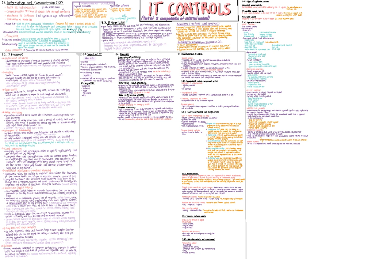 Information Processing Controls for Data Integrity Management - Studocu