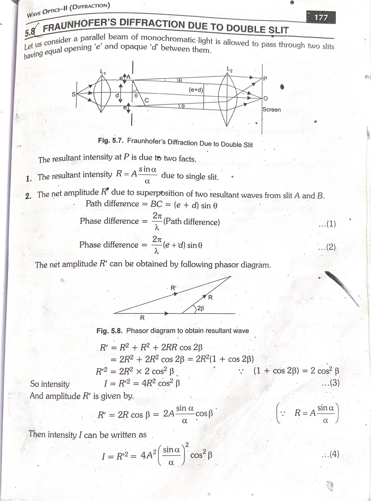 Physics Notes Unit 4: Intensity and Diffraction Patterns - Studocu