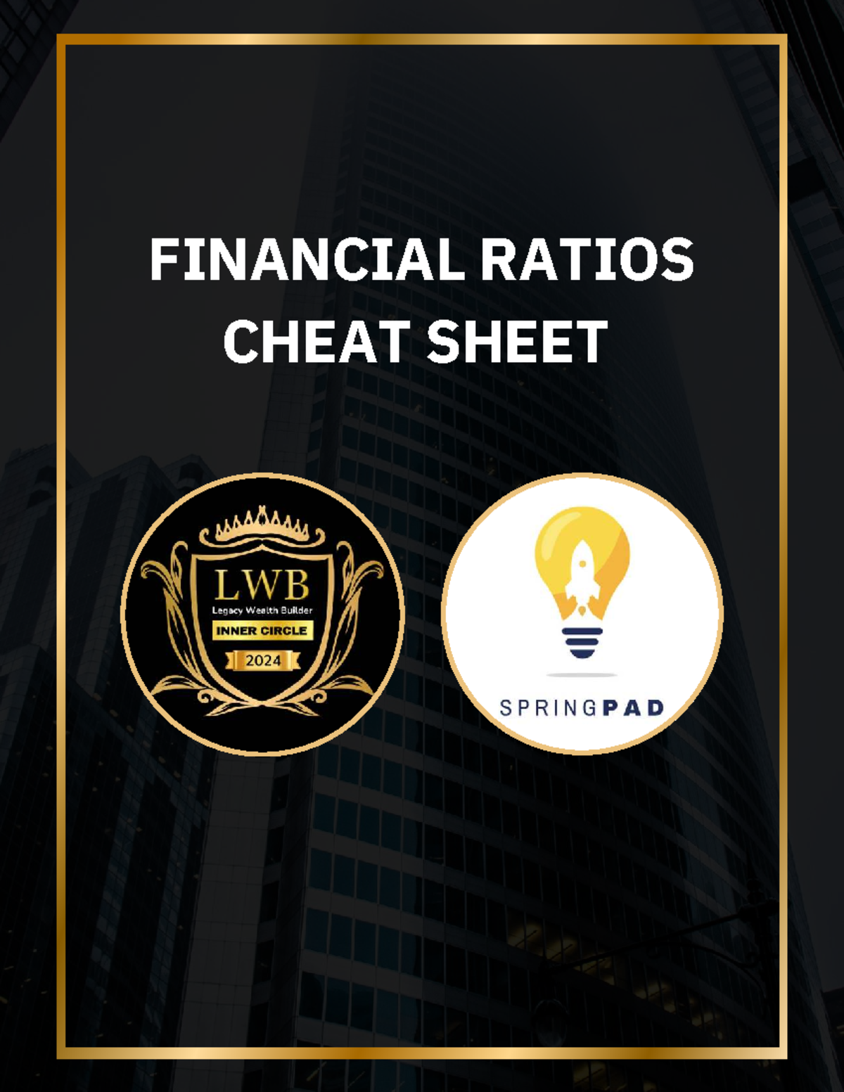 Financial Ratios Cheat Sheet: Key Metrics for Analysis - Studocu