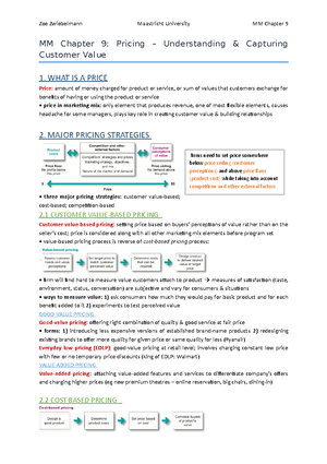 Economics Chapter 5 Summary Overview - 5_Economics_Consumers and ...