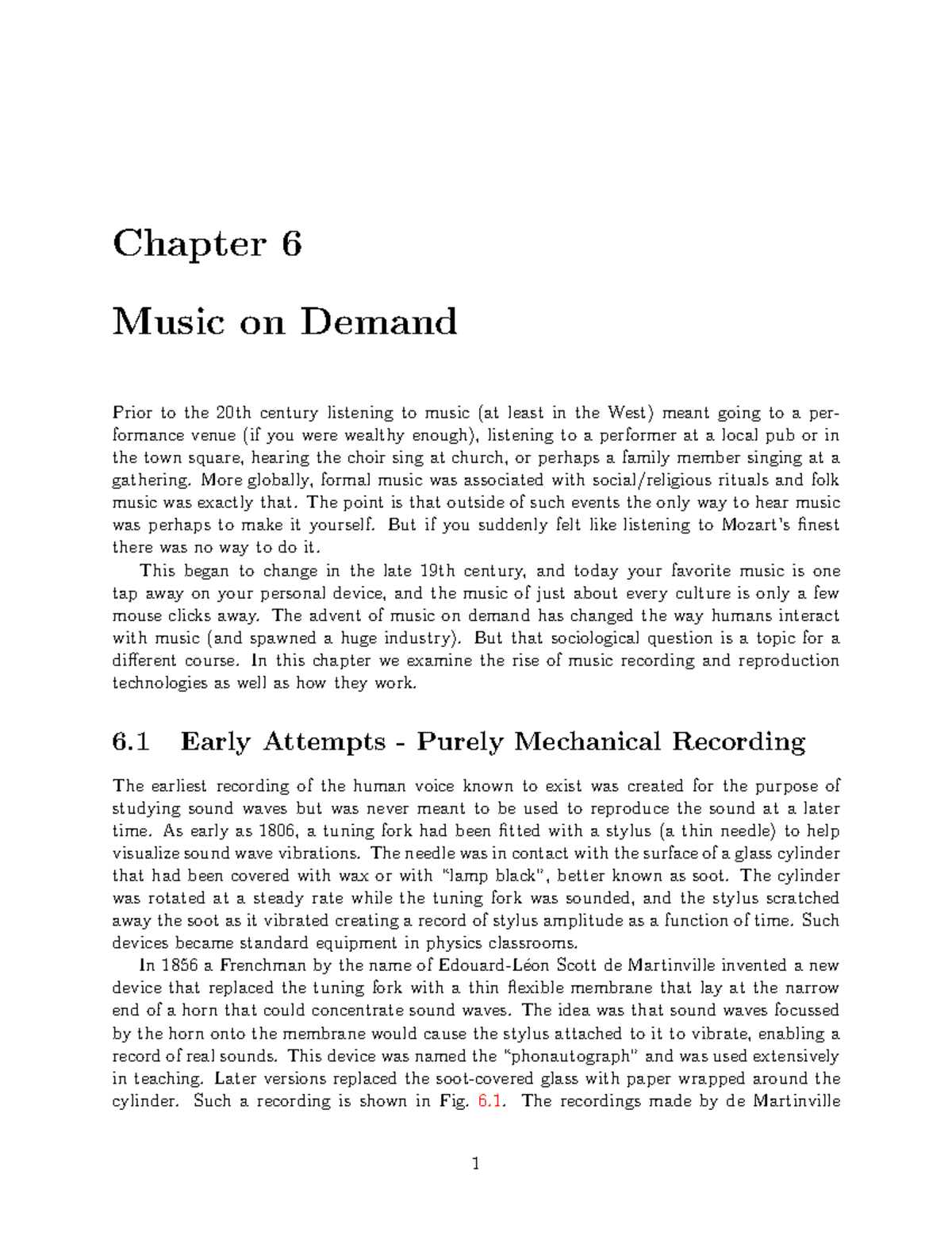 NATS 1520 Chapter 6: Music on Demand - Studocu