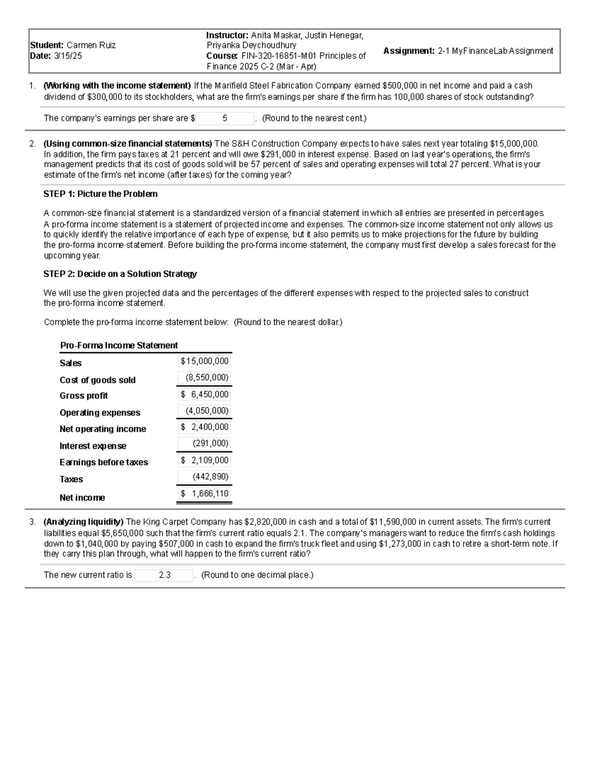 FIN-320-16851-M01 Mod 2 MyFinanceLab Assignment Solutions - Studocu