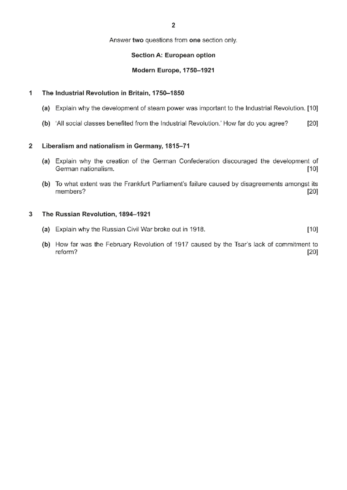 Final Exam Study Guide for HH6fmH69: Key Topics in Modern History - Studocu