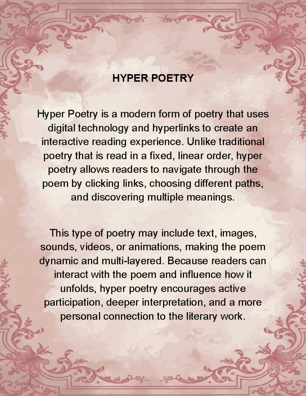 FENK - 6789: Exploring Modern Literary Forms in Digital Age - Studocu