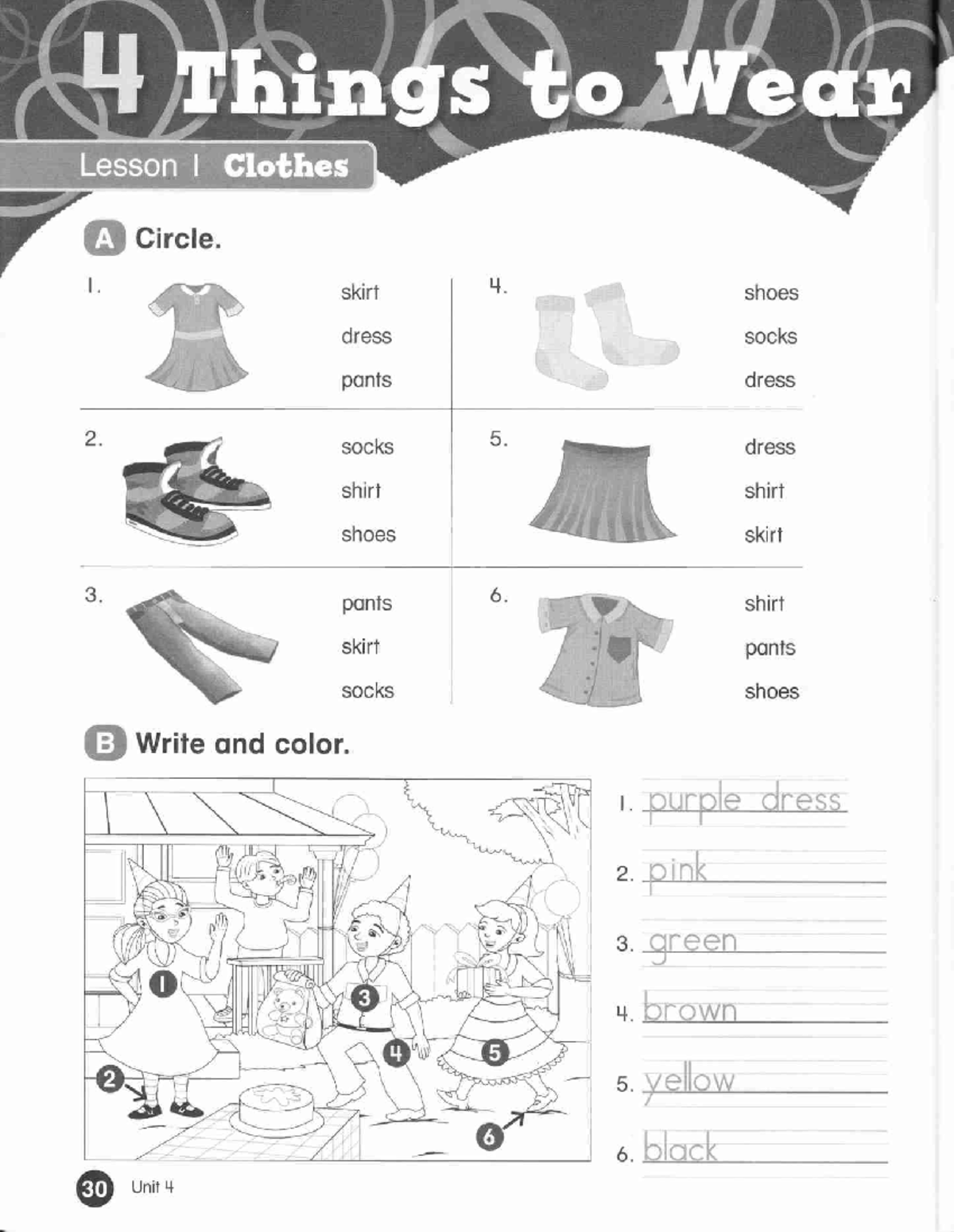 Everybody Up 2 Workbook: Lesson on Clothing and Colors - Studocu