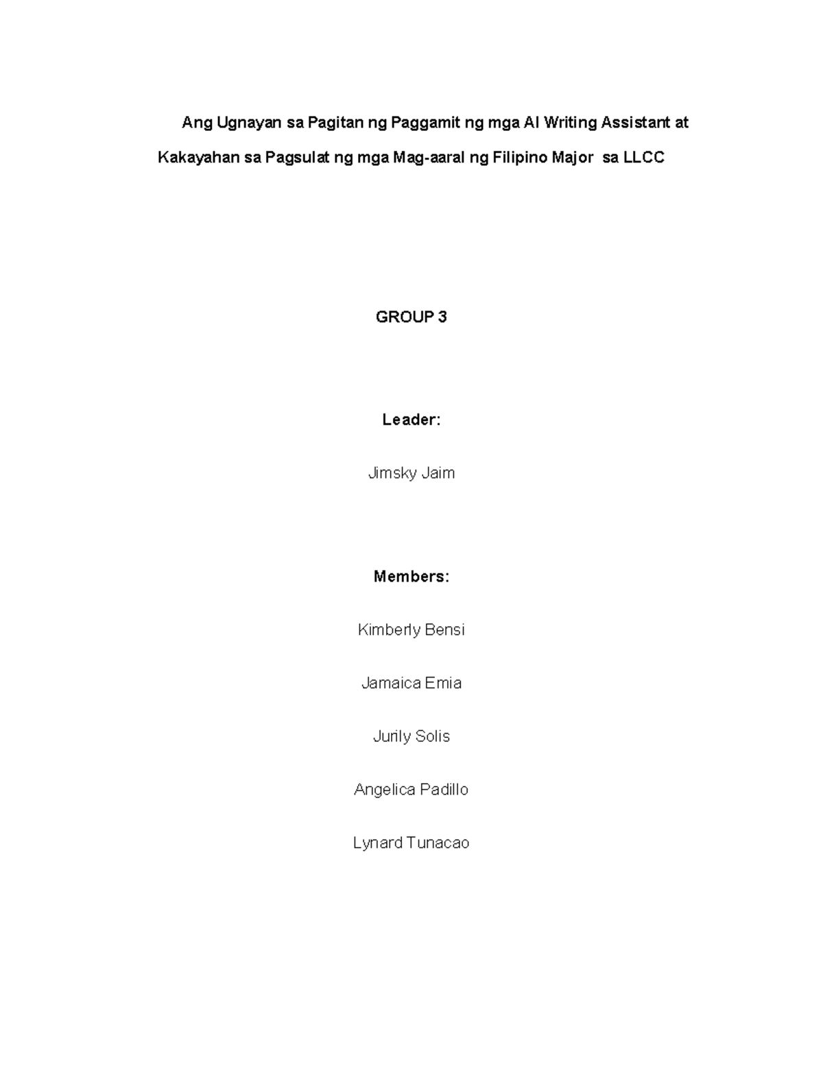 Ugnayan ng AI Writing Assistants at Kakayahan sa Pagsulat ng mga Mag ...