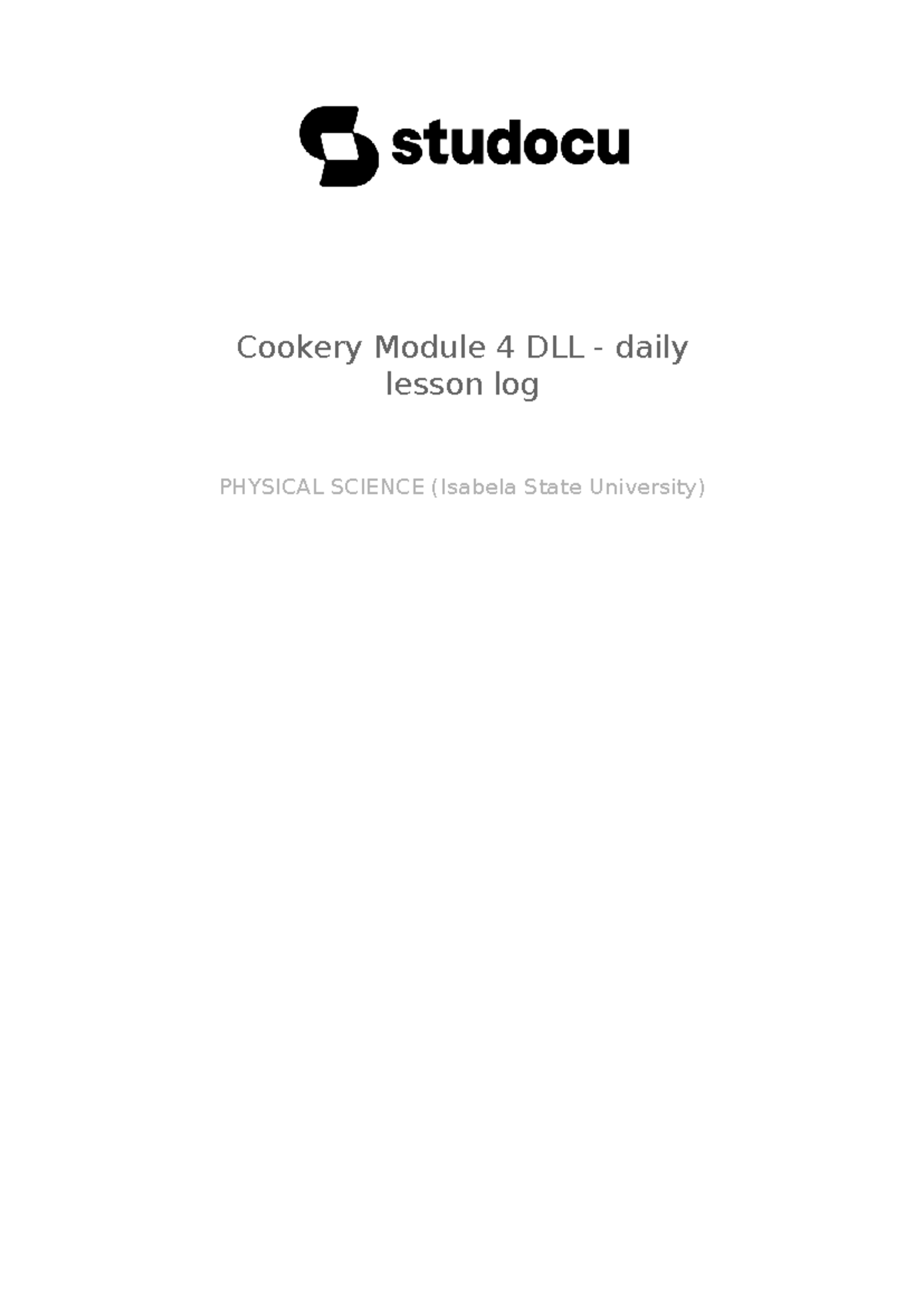 Cookery 9 week 13 (2nd quarter) - Cookery Module 4 DLL - daily lesson ...