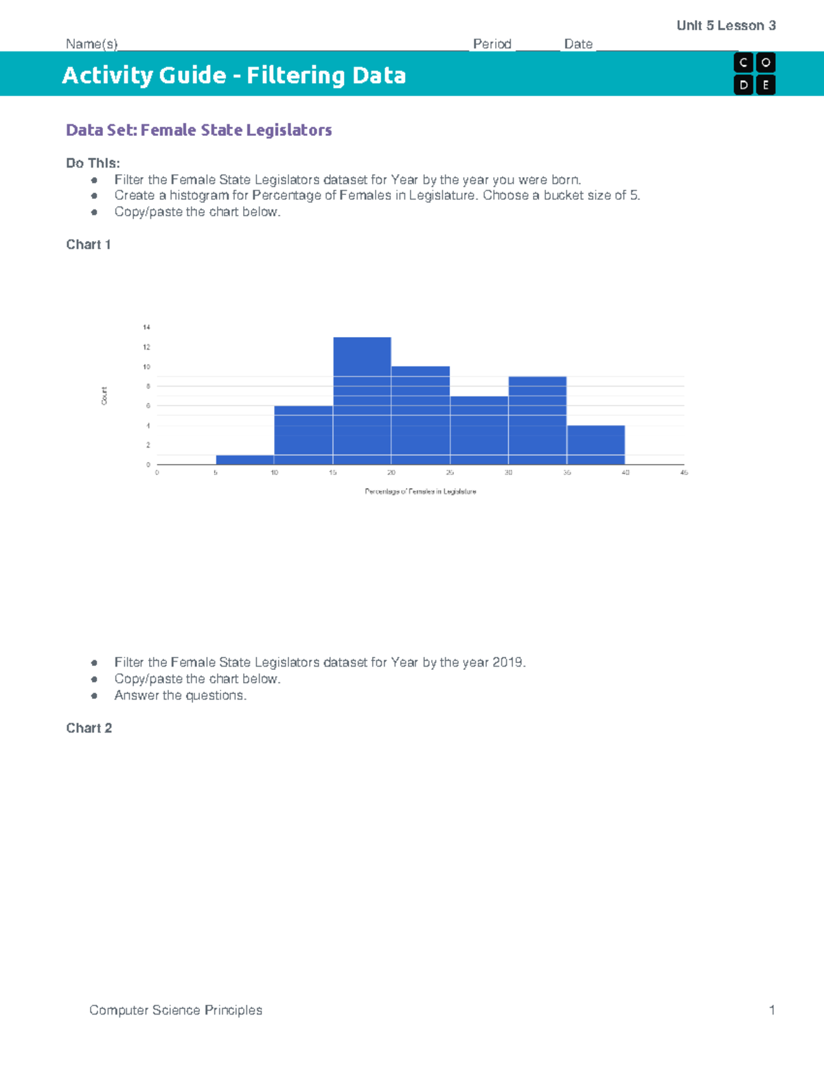 Activity Guide - Filtering Data - Unit 5 Lesson 3 (Repaired) (2) - Unit ...