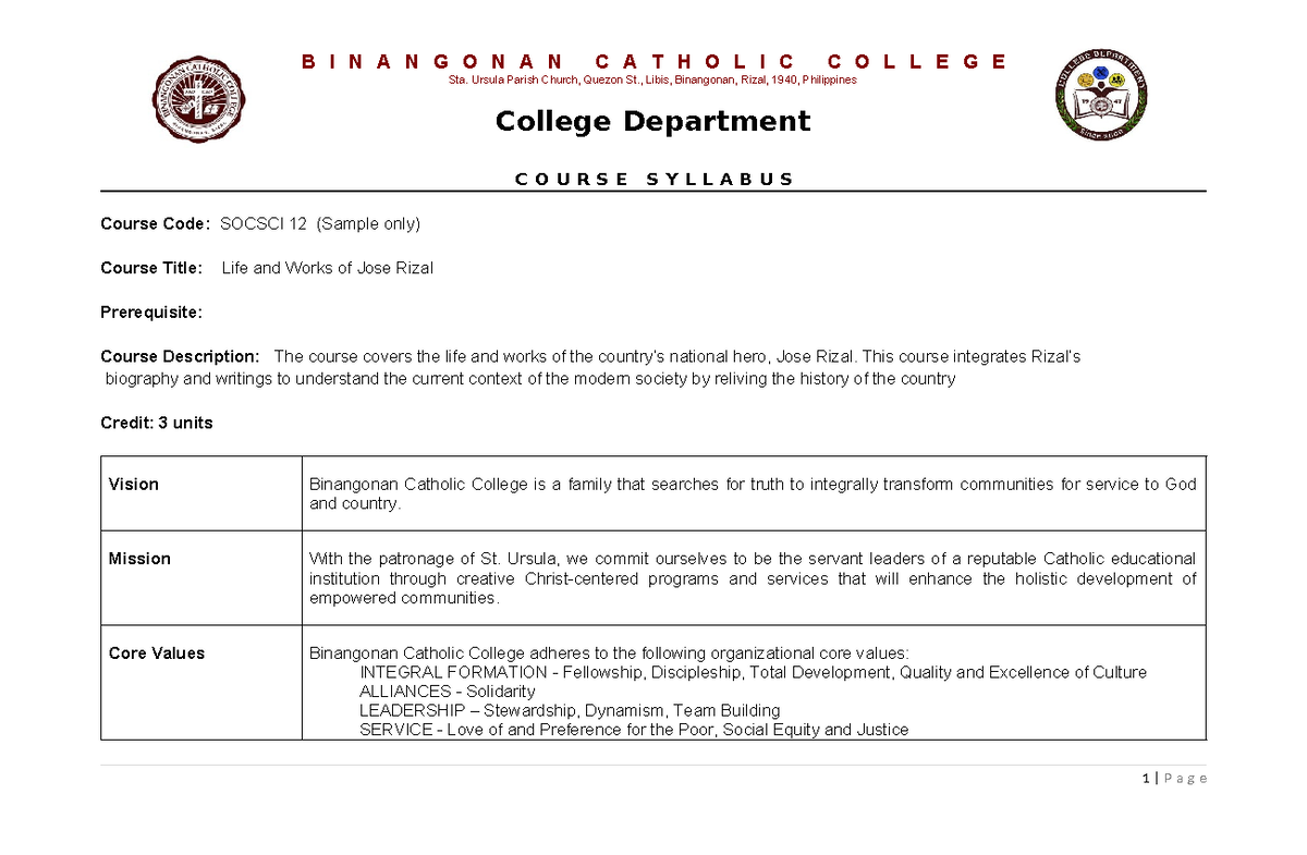 College-Dept - AAAAA - Sta. Ursula Parish Church, Quezon St., Libis ...