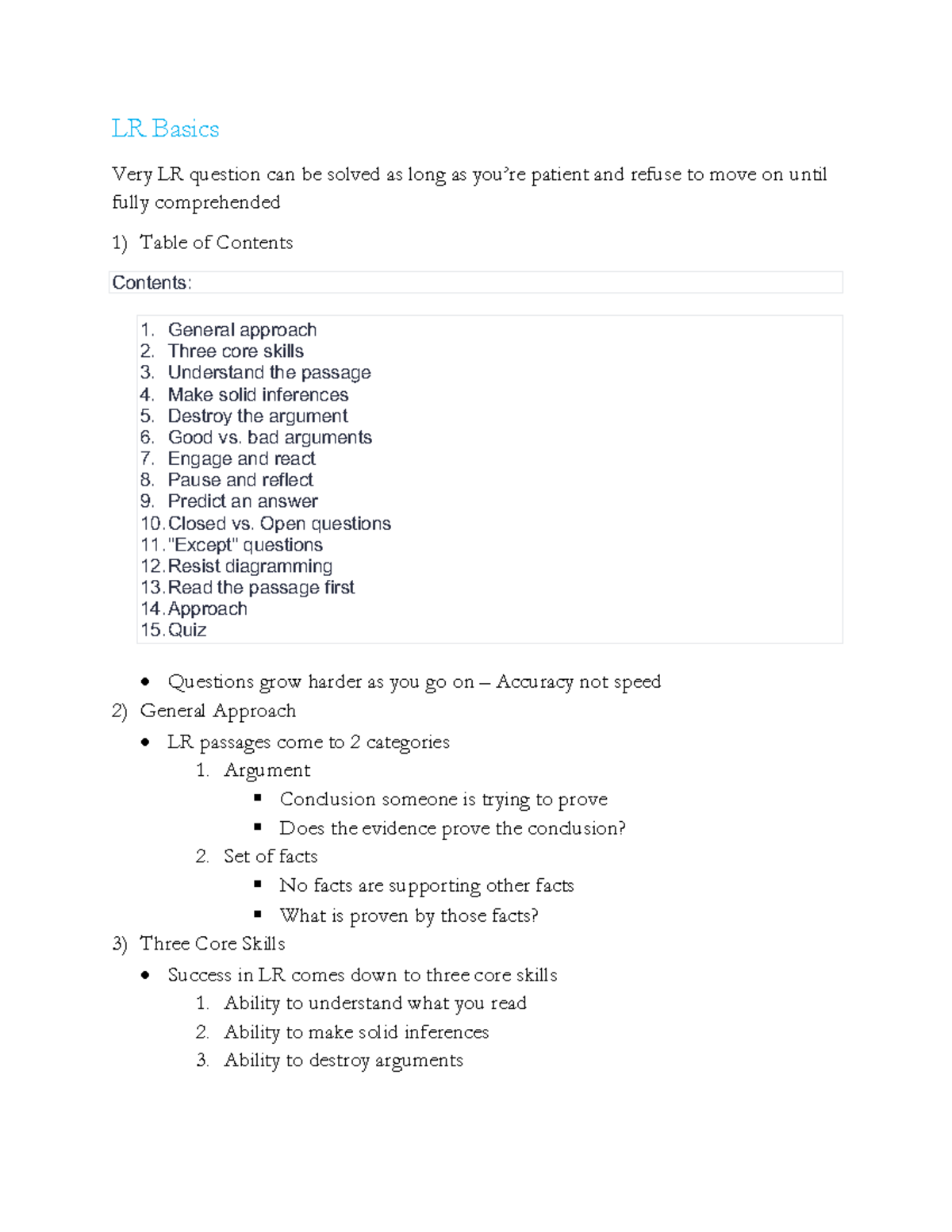 LR Notes: Mastering Logical Reasoning Skills for ssaa - Studocu