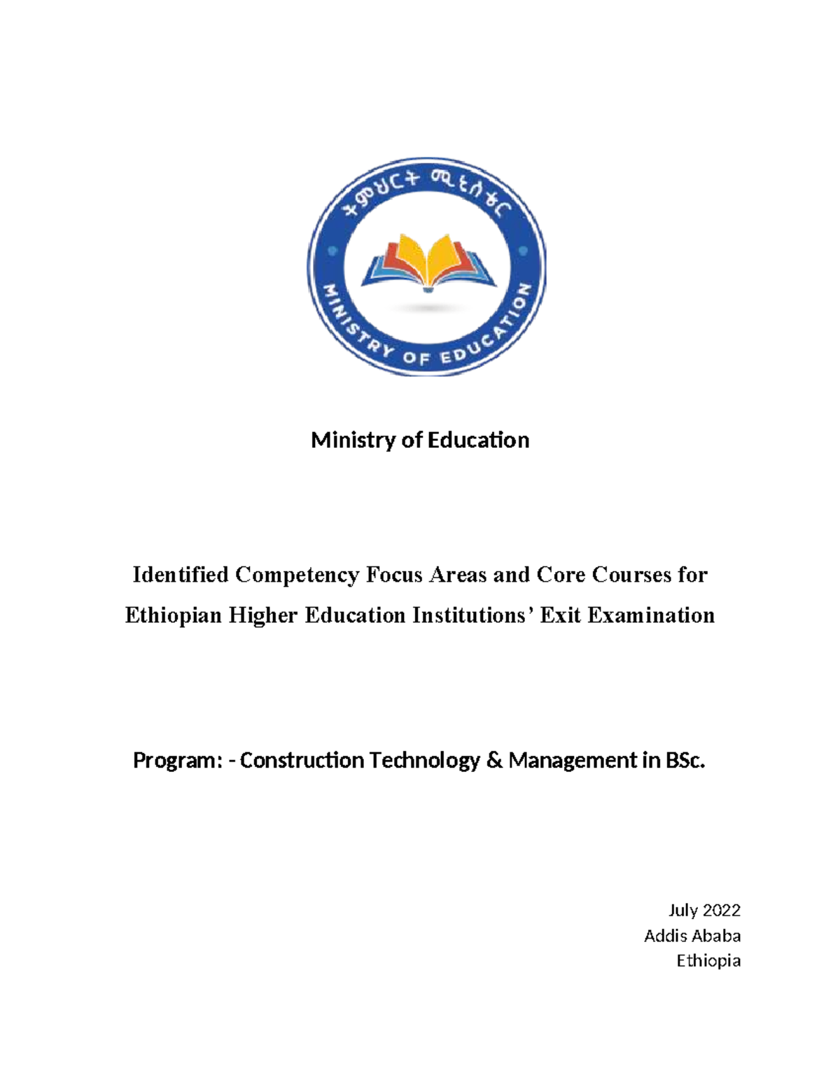 Identified Competencies for BSc in Software Engineering Exit Exam - Studocu