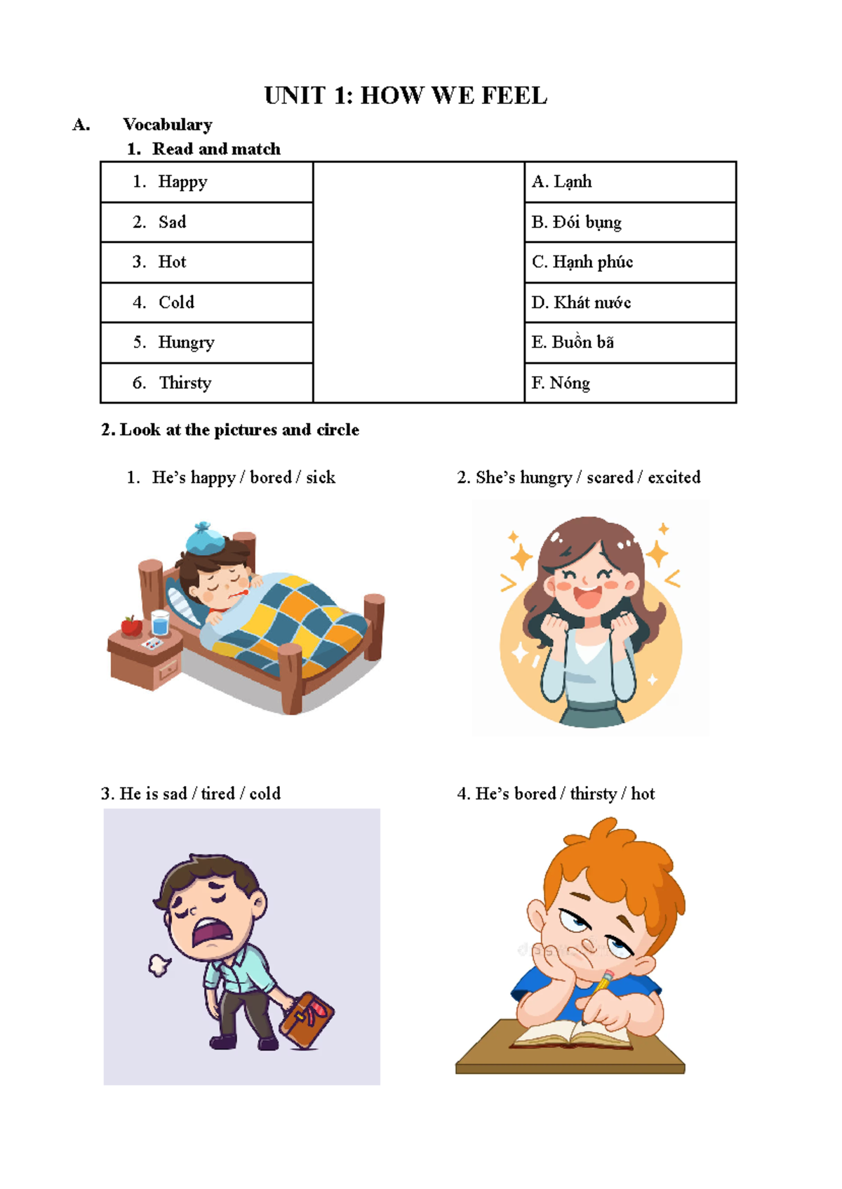 Everybody Up 2: Unit 1 & 2 Vocabulary and Grammar Review - Studocu