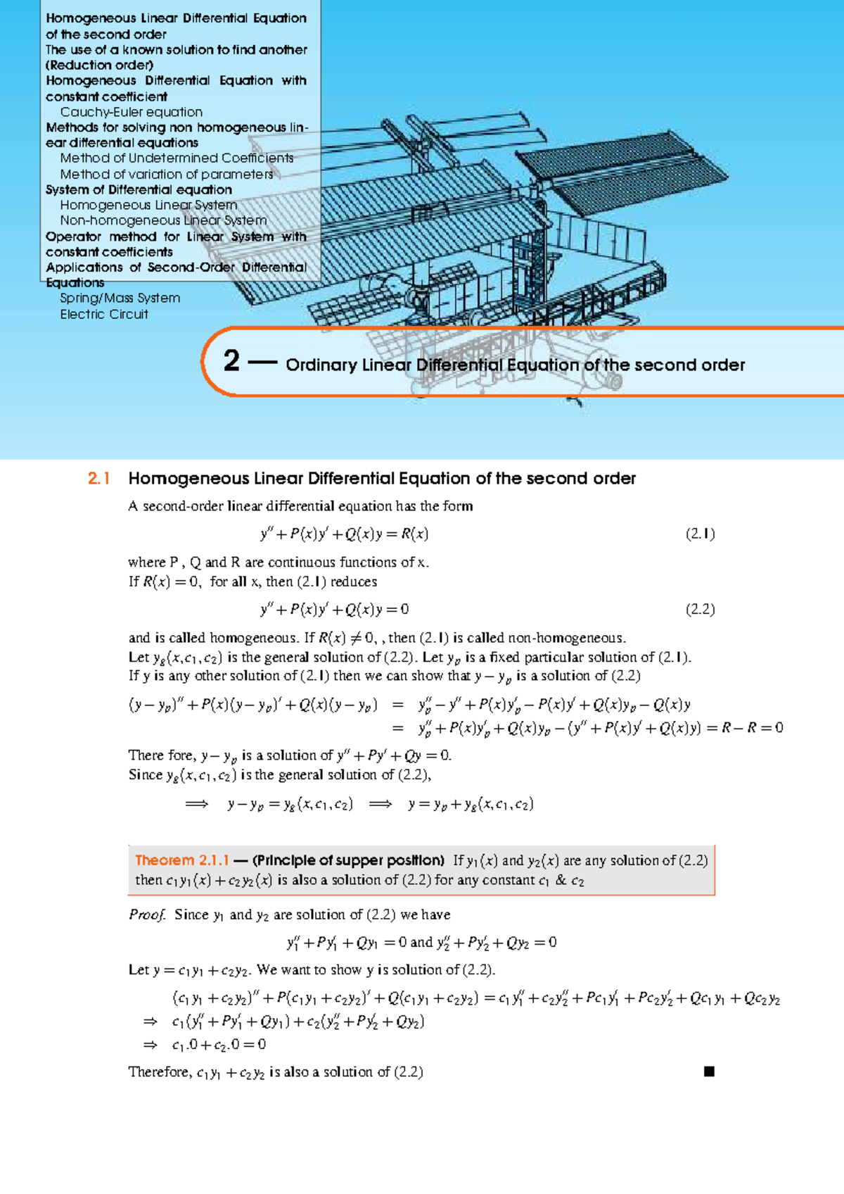 Chapter 2: Second Order Differential Equations (DE) - Additional Notes ...