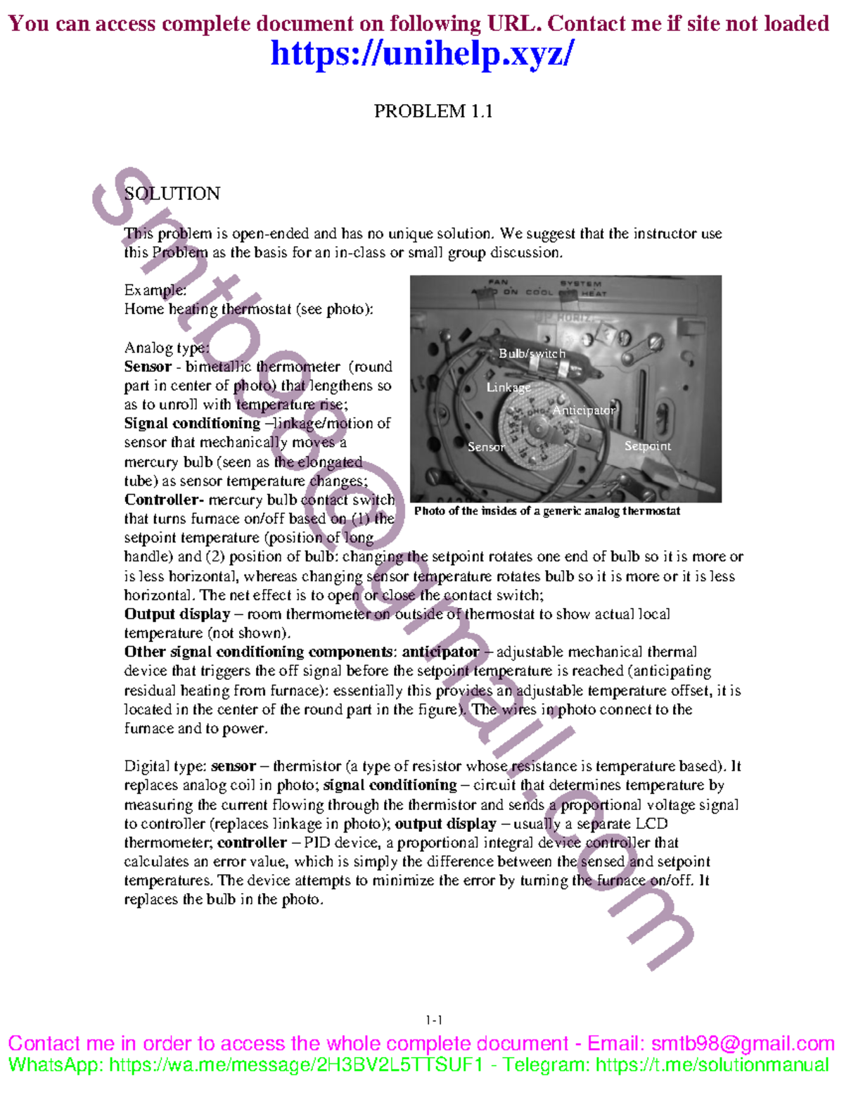 Solution Manual for ME 320: Theory & Design of Mechanical Measurements ...