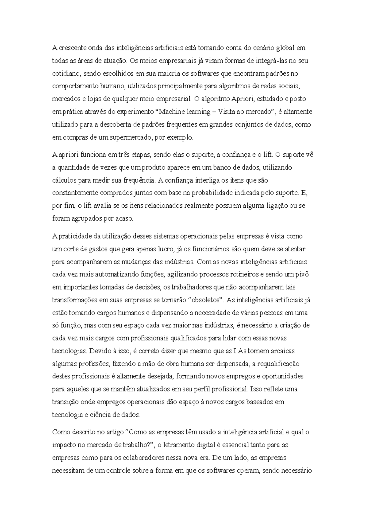 O impacto da inteligência artificial no mercado de trabalho e cotidiano ...