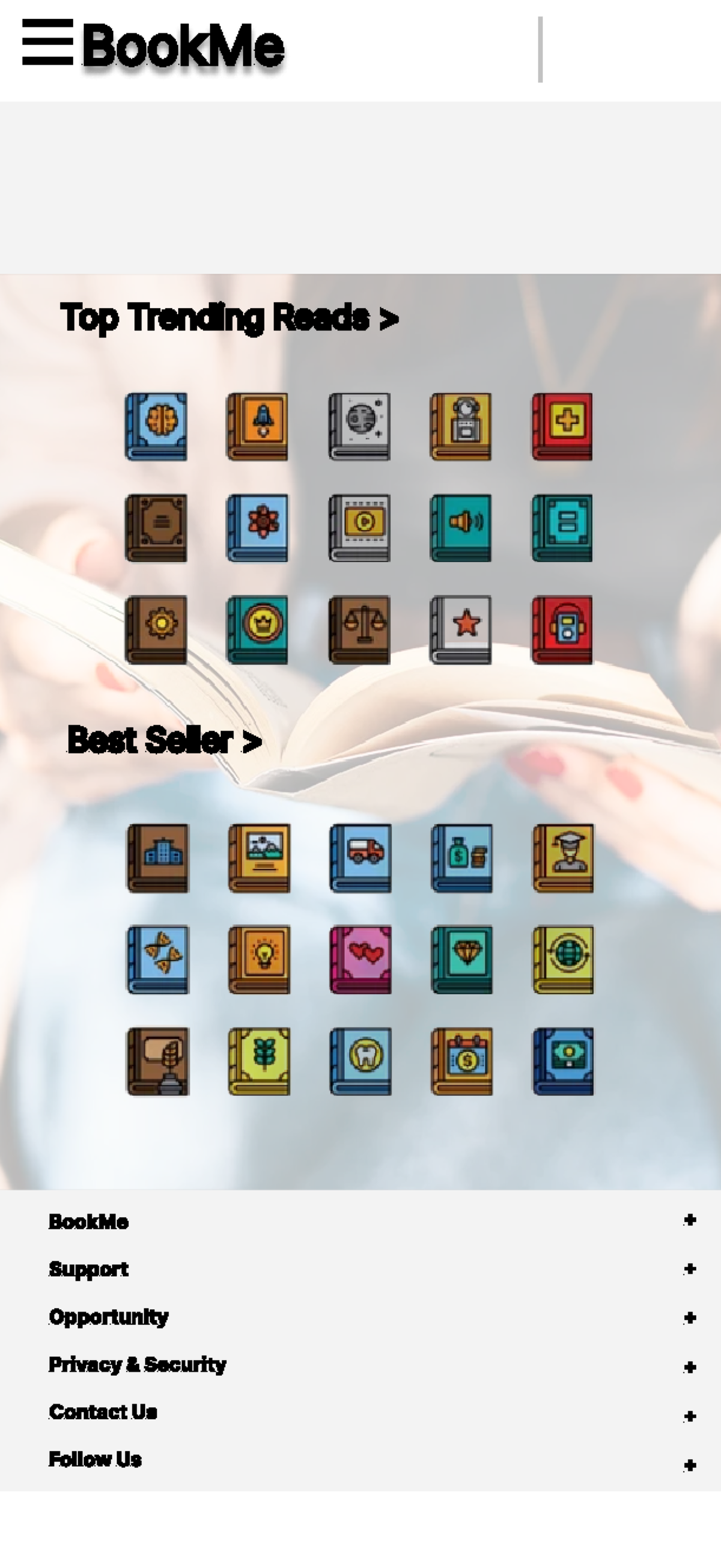 Figma basics - UI design - + + + + + + Top Trending Reads > Best Seller ...