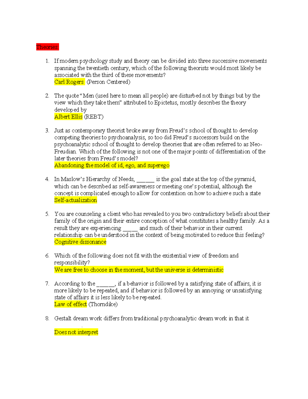 Human Growth and Development: Key Concepts and Theories Examination ...