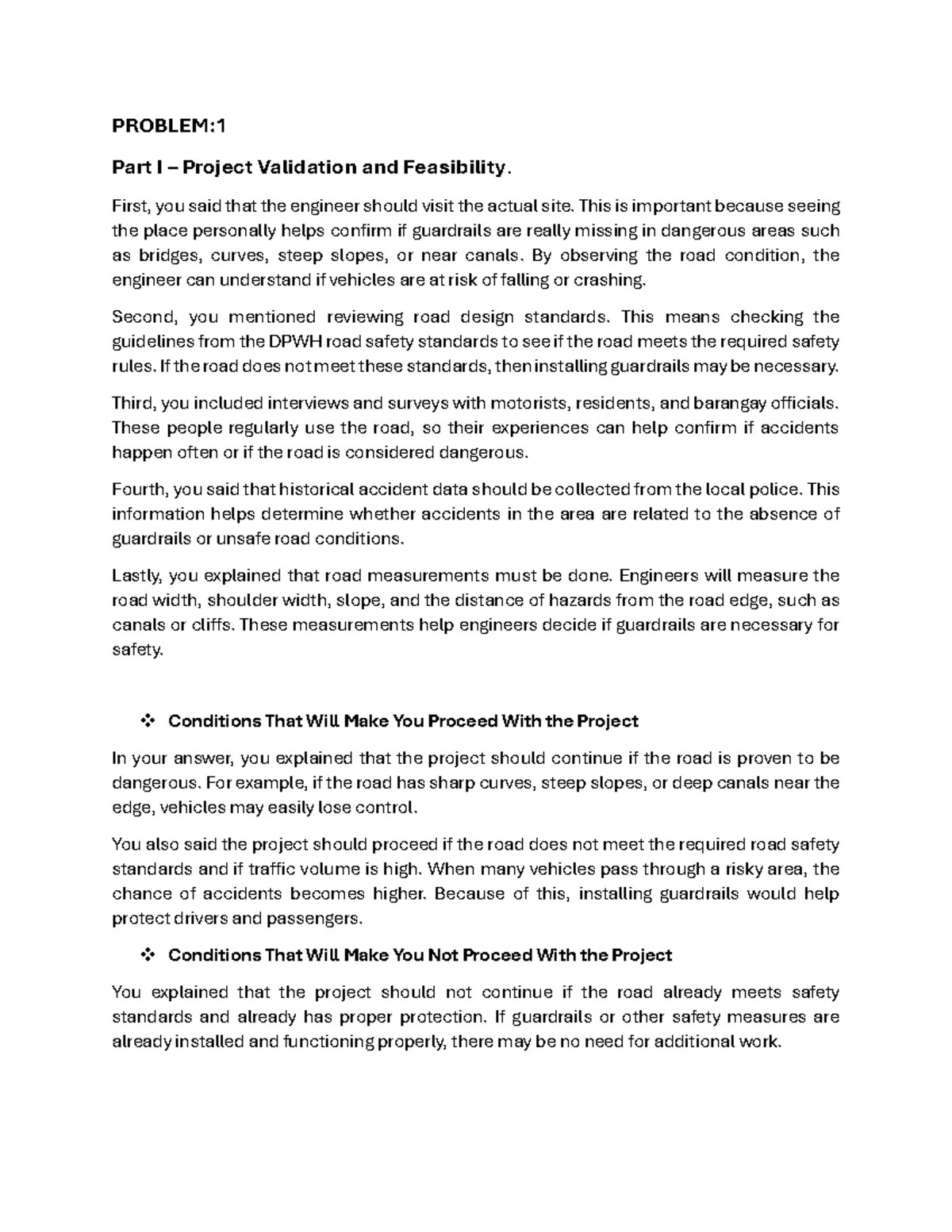 Project Validation and Feasibility: CE-16 Tutorial on Road Safety ...