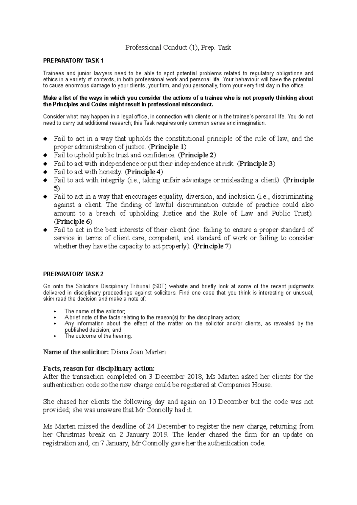Wills and Administration of Estates 2: Prep Task Analysis and ...