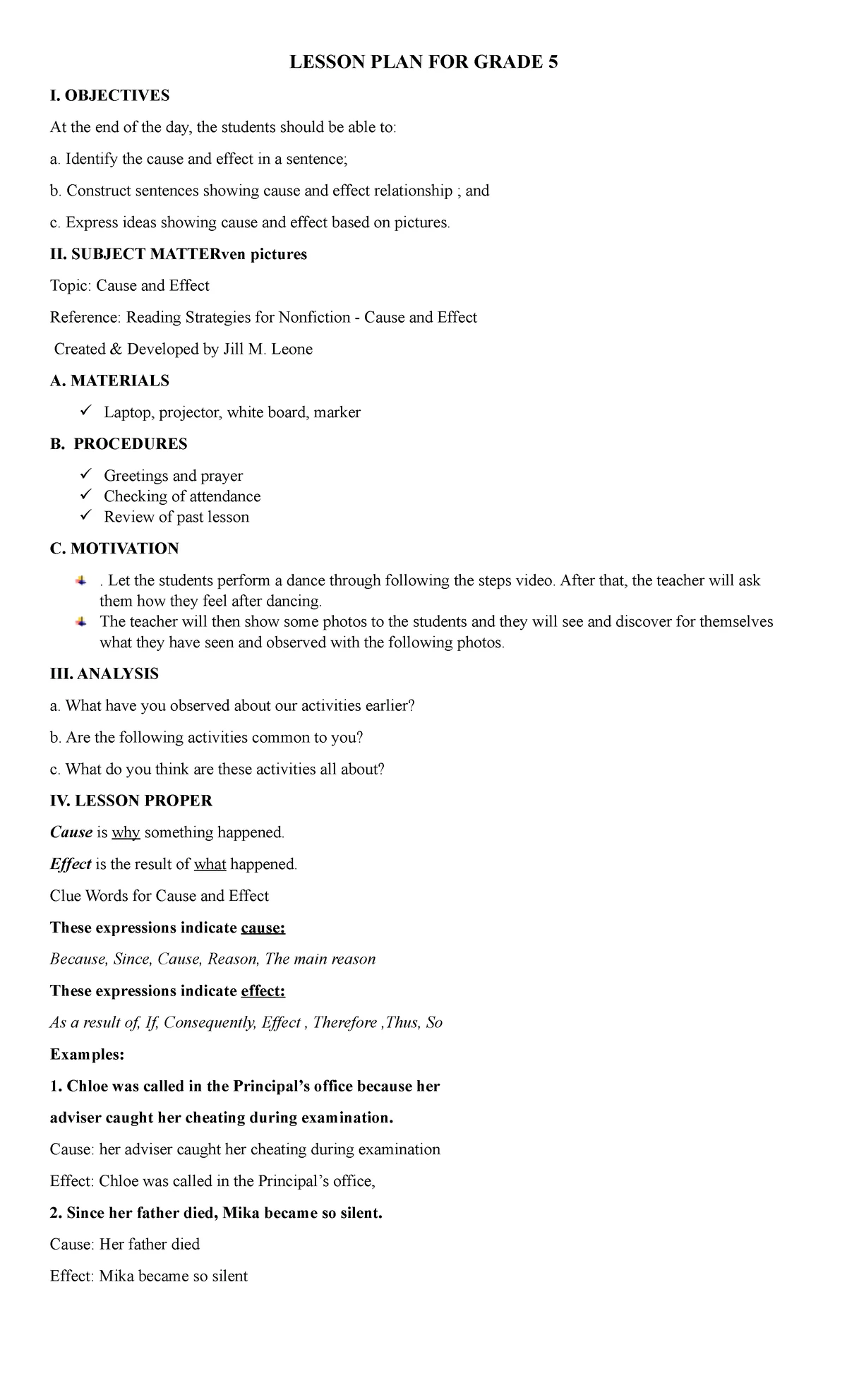 EAPP 101: Lesson Plan for English for Academic and Professional ...