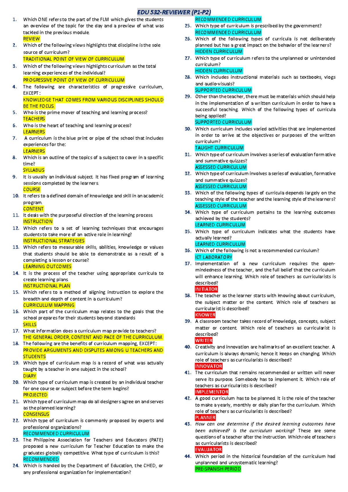 Assessment of Learning 1: Comprehensive Study Notes and Review - Studocu