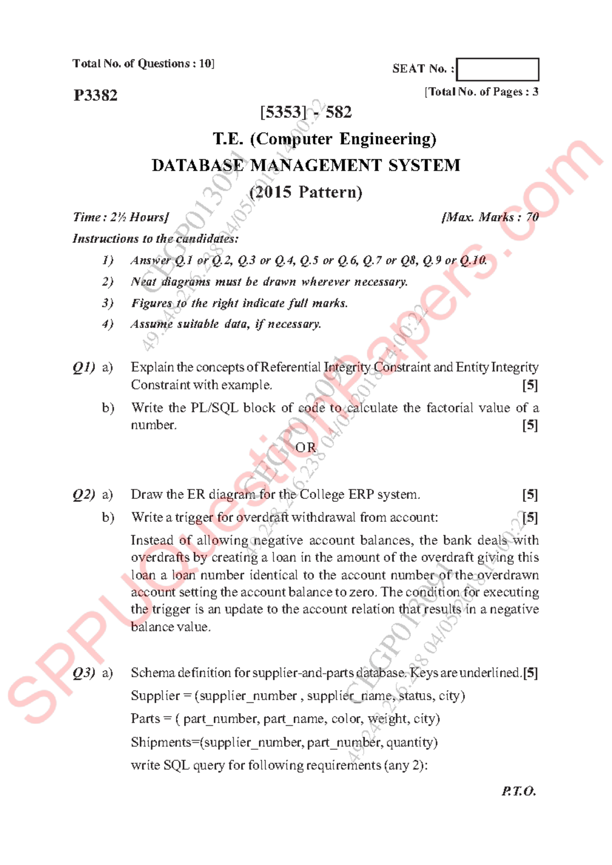 Be computer-engineering semester-5 2018 may database-management-systems ...