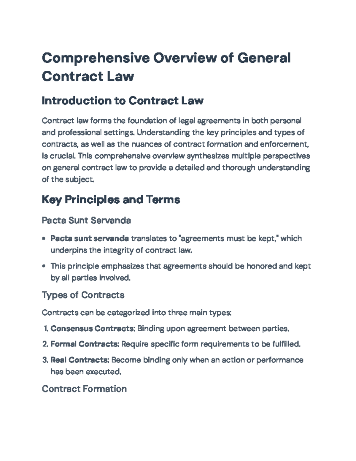 General Contract Law Overview: Principles, Types, and Consumer ...