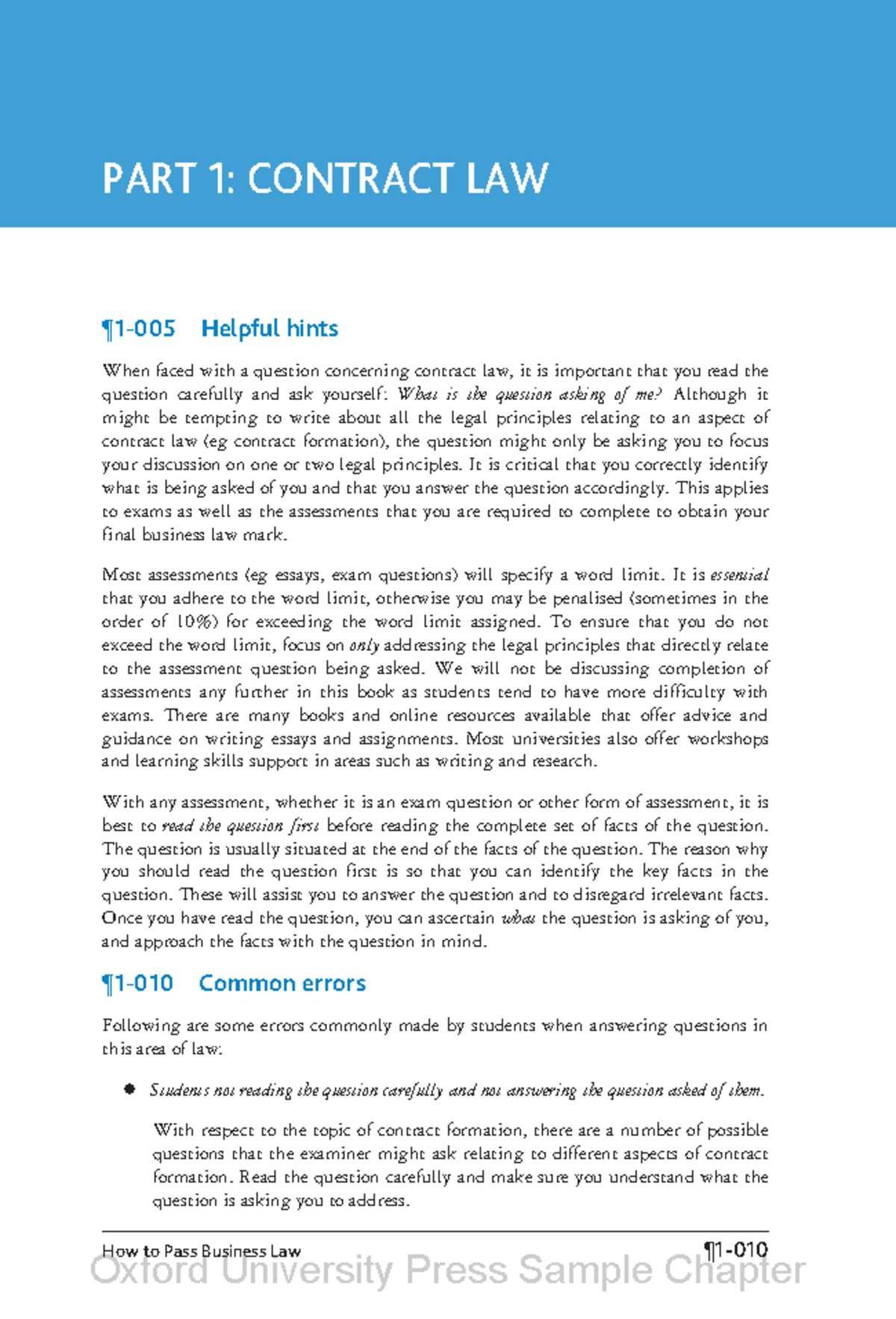 Contract Law Module: Key Insights and Exam Strategies for Success - Studocu