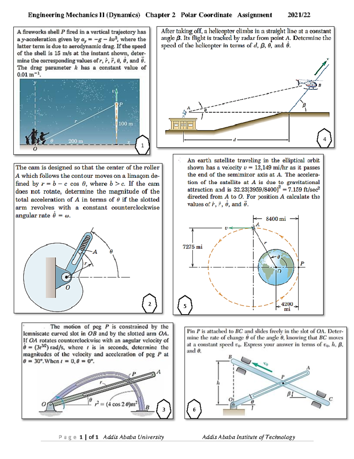 Dynamics -Merged - it is home work assigned for engineering students ...