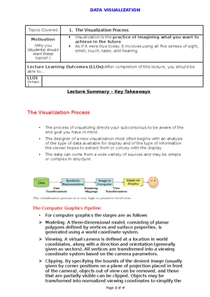 Visualizing Time-Oriented Data - DATA VISUALIZATION Topics Covered ...