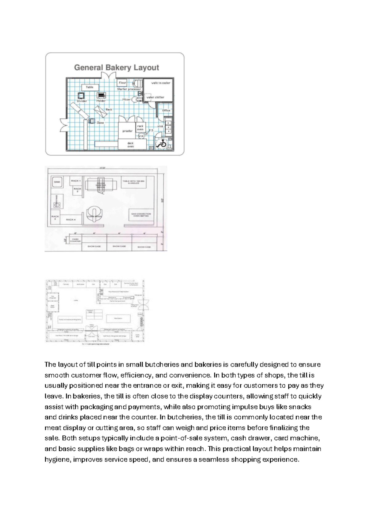 The Layout and Design of Till Points in Butcheries and Bakeries - Studocu