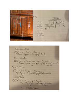 PHYS 1080 LAB 2 - Lab 2 report - Part 1: Young’s Modulus Sample ...