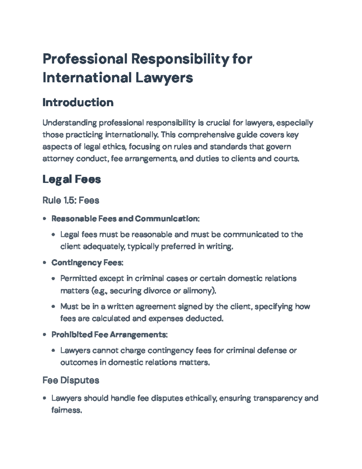 Professional Responsibility in International Law: Ethics & Standards ...