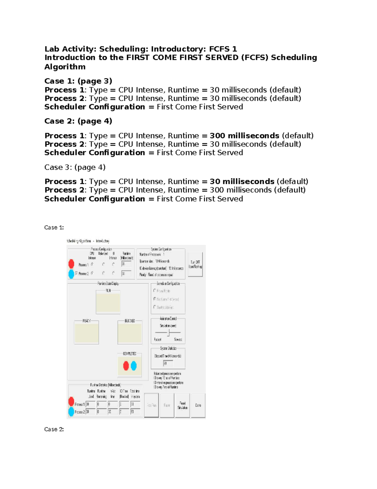 Lab Activity: Scheduling Algorithms: FCFS and SJF Analysis (ITITIU ...