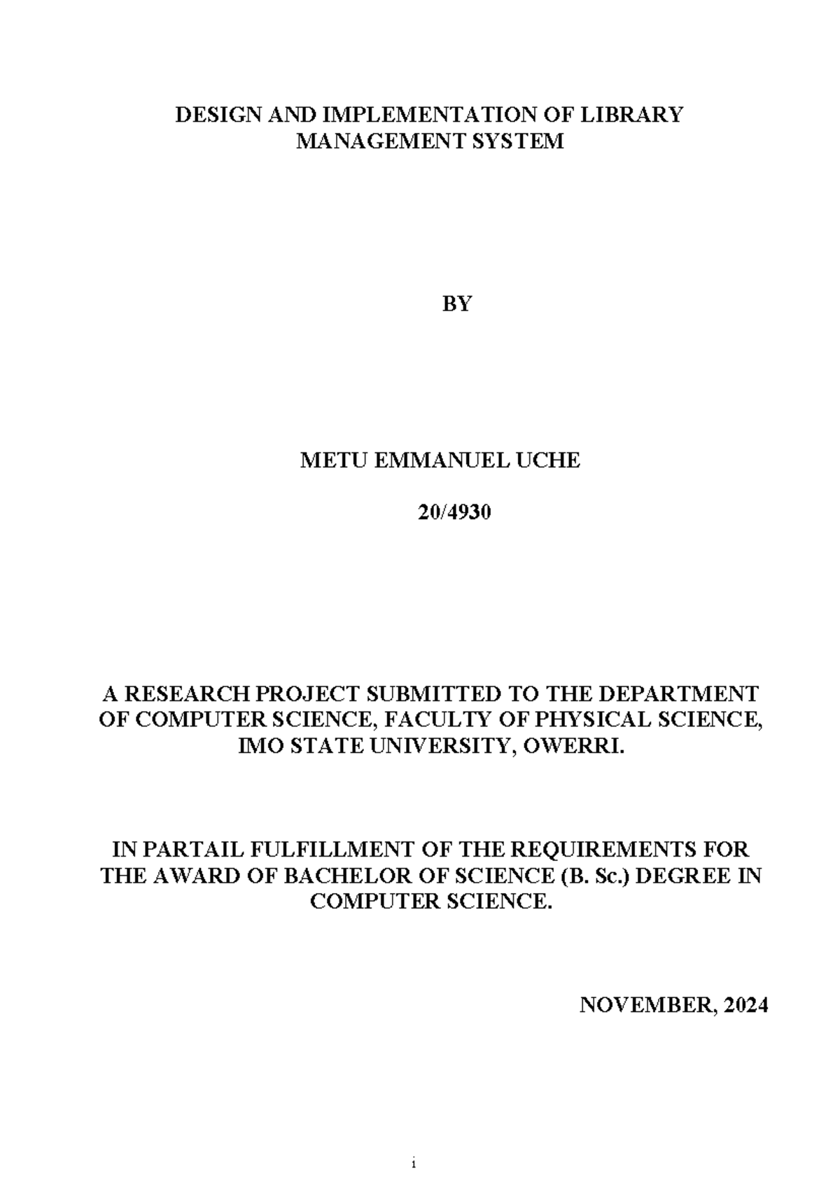 Design and Implementation of Library Management System: A Research ...