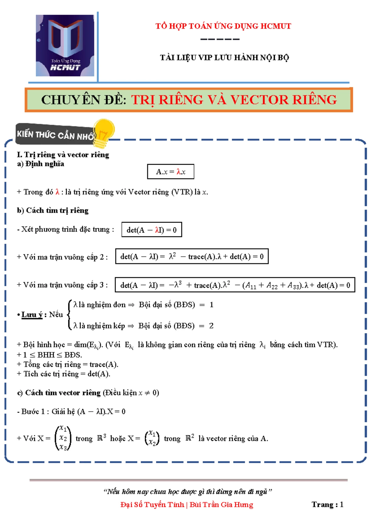 Midterm Exam Questions for Linear Algebra MT1007 - VNUHCM - Studocu