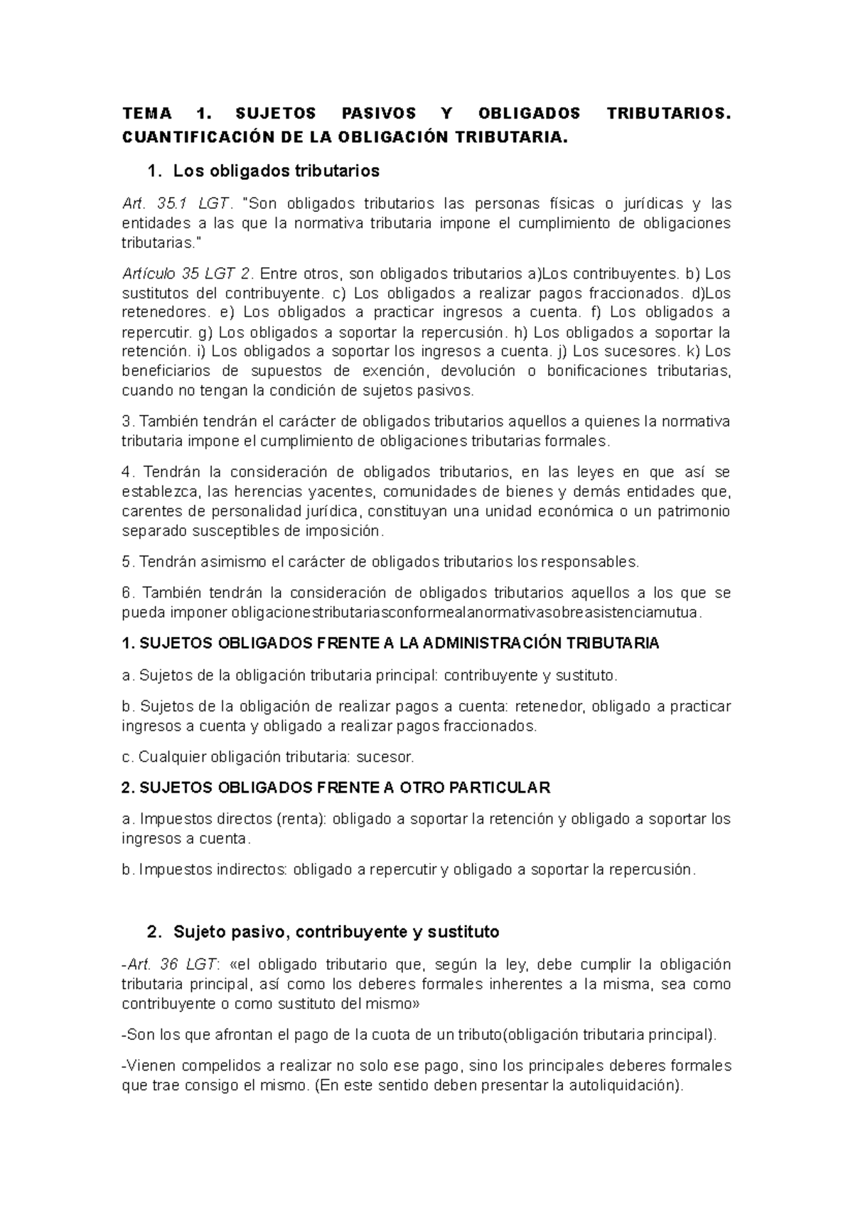 TEMA 1 OPT - tema 1 opt. - TEMA 1. SUJETOS PASIVOS Y OBLIGADOS ...