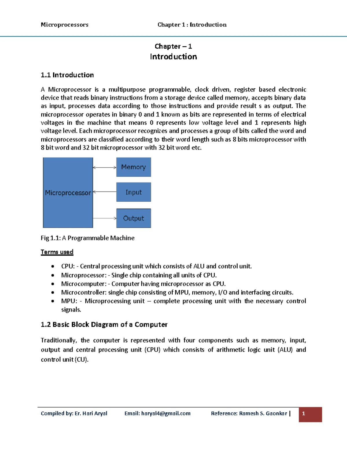 Chapter 2 Programming with 8085Microprocessor - Chapter- Programming ...