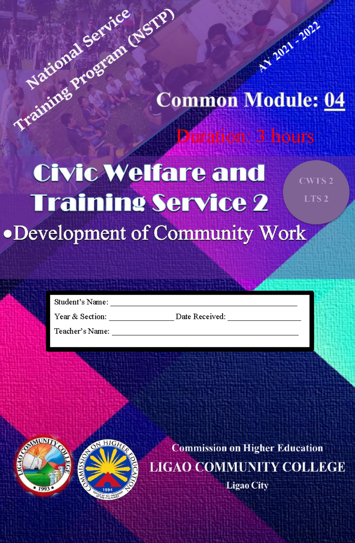 Lesson 5: Development of Community Work - CWTS2 LTS2 2025-2026 - Studocu
