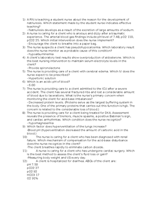 WGU Pathophysiology D236 test bank questions/answers - WGU ...