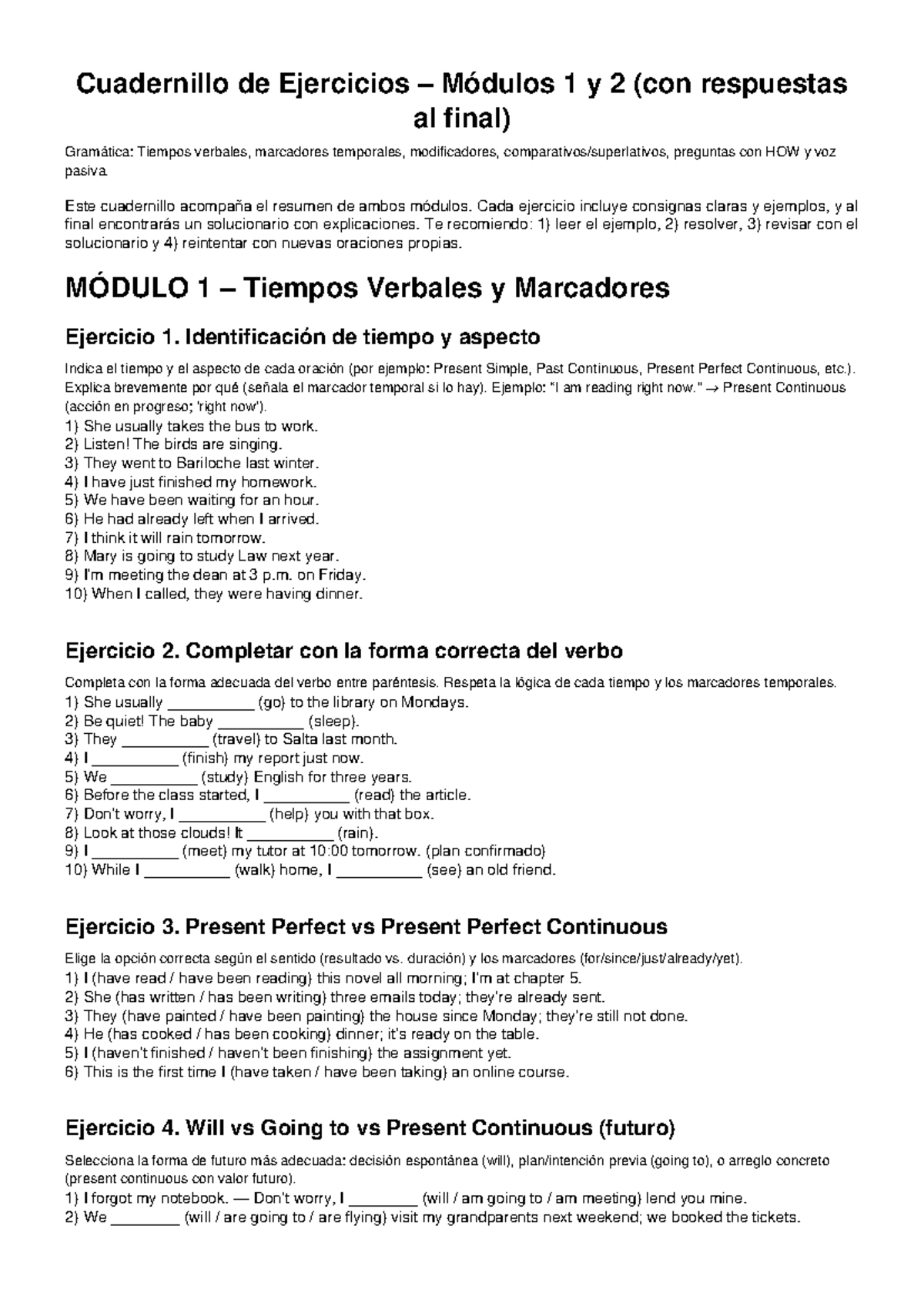 Cuadernillo de Ejercicios para Preparación del Primer Parcial ...