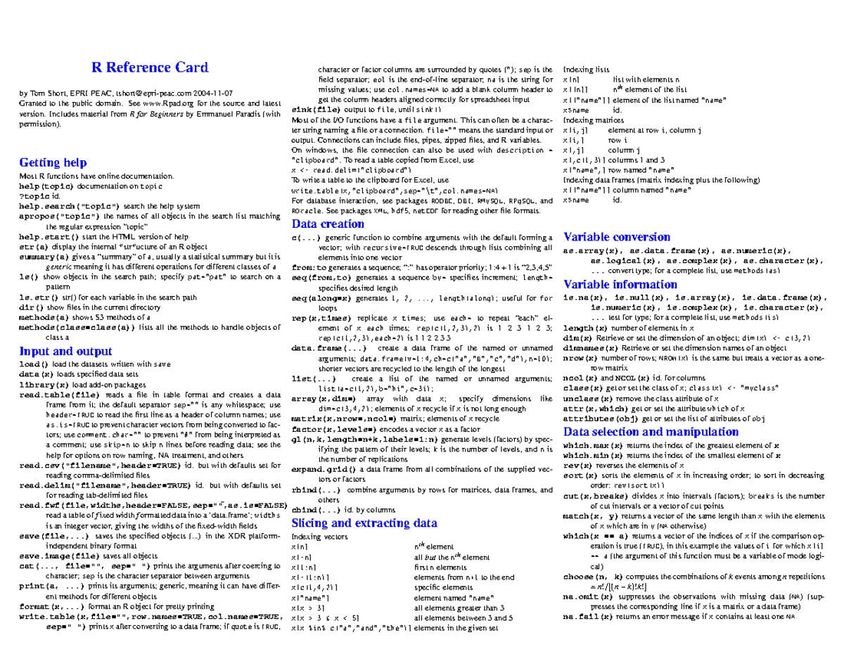 STAT 2150 A01 - Lab 3 Activities: R Function and Data Analysis - Studocu