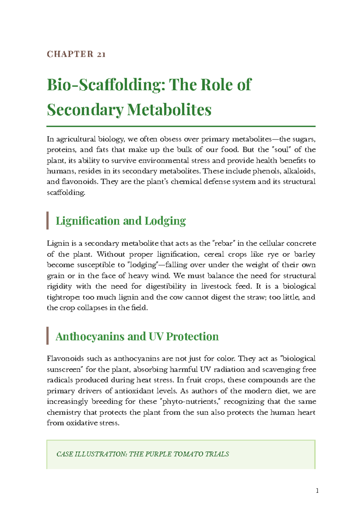 Chapter 21: The Role of Secondary Metabolites in Agriculture - Studocu