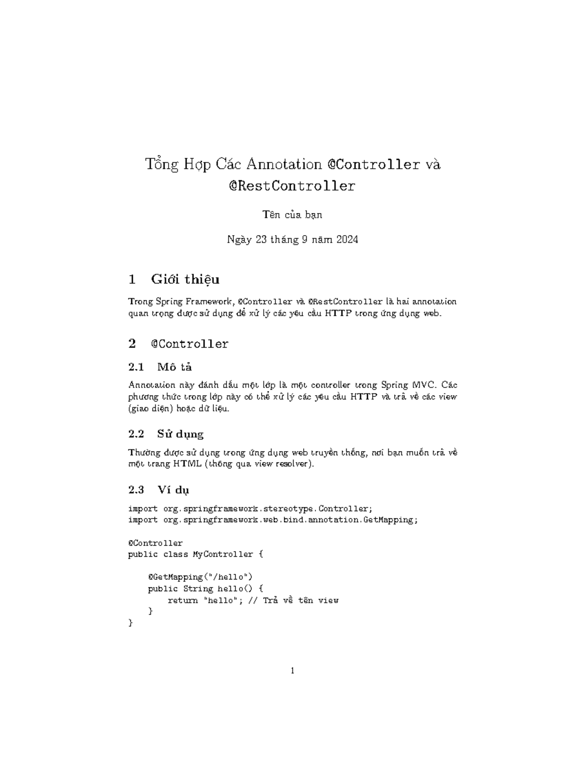 Tổng Hợp Các Annotation @Controller và @RestController trong Spring MVC ...